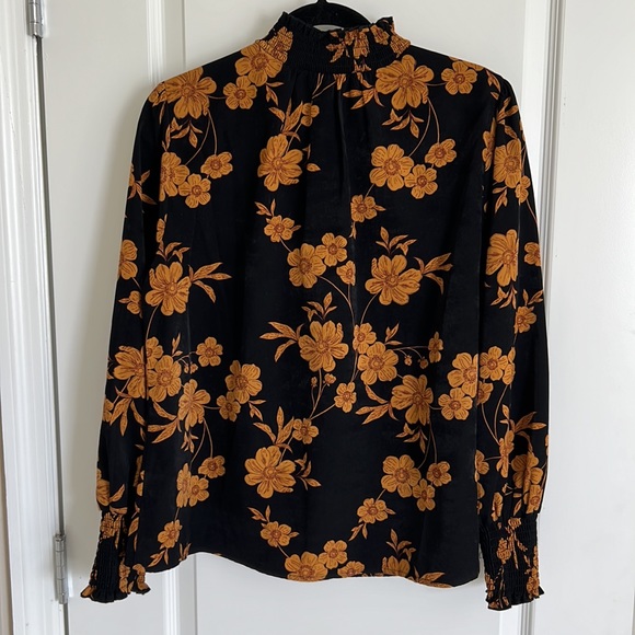 Sanctuary Black and Golden Floral Blouse - Picture 5 of 5